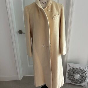 Vintage Luxurious Cream Trench Coat for Women